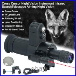 Digital Night Vision Monocular 850nm Infrared Scope Hunting Cross Cursor 7X