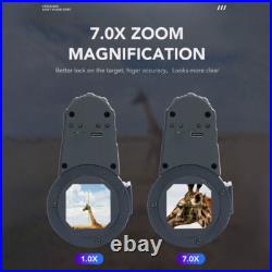 Digital Night Vision Monocular 850nm Infrared Scope Hunting Cross Cursor 7X