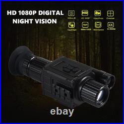 Digital Night Vision Monocular HD 1080P Infrared Night Vision Scope with 5X A