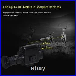 Digital Night Vision Monocular, IR Illuminator 850nm Night Vision Rifle Scope