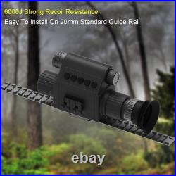 Digital Night Vision Monocular, IR Illuminator 850nm Night Vision Rifle Scope