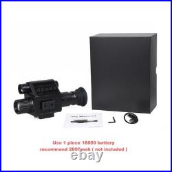 Digital Night Vision Monocular, IR Illuminator 850nm Night Vision Rifle Scope
