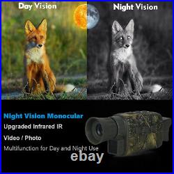 Digital Night Vision Monocular Infrared IR Video Camera Day Night 100% Darkness