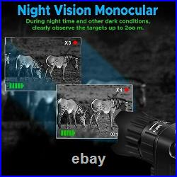 Digital Night Vision Monocular Telescope Infrared Camera with 1.5 LCD+32G Card