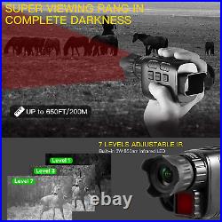 Digital Night Vision Monocular Telescope Infrared Camera with 1.5 LCD+32G Card