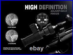 Digital Night Vision Rifle Scope, 1.54 Inch Screen, Optical Aiming, Monocular Si
