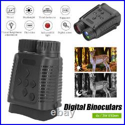 Digital Zoom Binoculars HD Infrared Lens 4x Day/Night Vision Goggles with Camera