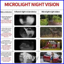 Digital Zoom Night Vision Hunting Monocular Telescope Full Color Darkness 400M
