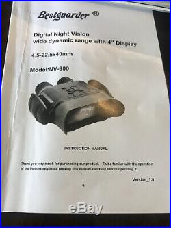 Digital night vision binoculars