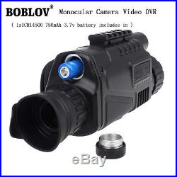 E01 1.44 Monocular Zoom Night Vision Scope Video Photo 5x40 Infrared IR Digital