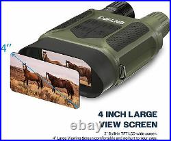 ESSLNB Night Vision Binoculars 400m/1300ft for 100% Full Darkness 7x31mm Night