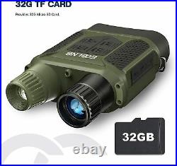 ESSLNB Night Vision Binoculars 400m/1300ft for 100% Full Darkness 7x31mm Night