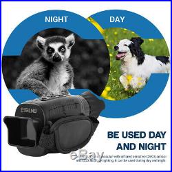 ESSLNB Night Vision Goggles Monoculars with 1.5 LCD Screen IR Camera Video Record