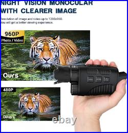 ESSLNB Night Vision Monocular 4X Infrared 960P with 32G TF Card