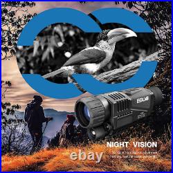 ESSLNB Night Vision Monocular 5X40 Infrared with Black