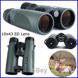 Eyeskey Outdoor Travel ED10x43 21mm Ey Day Night Vision Binoculars Telescope+Bag