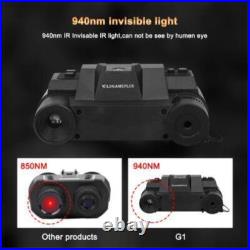 G1 Helmet Night Vision Binocular 1080P 4.5X Zoom 940nm IR Head Mount NV Goggles