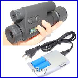 Gen1Wake BE-85 Infrared Dark Night Vision IR Monocular 5X+Battery&Charger Kit