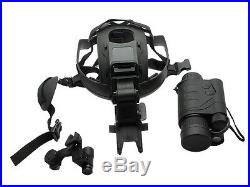 Gen1eXact BE-55 1X24 Night Vision IR Goggle Monocular+Hand Free Head Mount Kit
