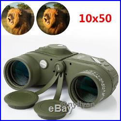 HD10X50 Powerful Military Night Vison Binoculars Marine Waterproof withRangefinder
