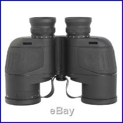 HD 10X50 Binoculars BAK4 Prism FMC Lens with Rangefinder Compass Waterproof Gift