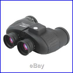 HD 10X50 Binoculars BAK4 Prism FMC Lens with Rangefinder Compass Waterproof Gift