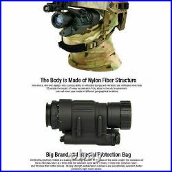 HD 2X20 PVS-14 Binoculars Monocular IR Waterproof Hunting Black