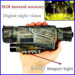 HD 5X40 Digital Infrared Night Vision Monocular Hunting Video Telescope IR Scope
