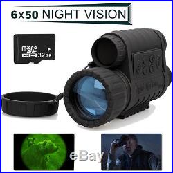 HD 720P WG-50 Infrared Night Vision IR Monocular Telescope 6x50 Binoculars +32G