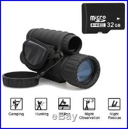 HD 720P WG-50 Infrared Night Vision IR Monocular Telescope 6x50 Binoculars +32G