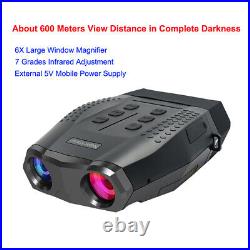 HD Digital 4X Zoom 600m Night Vision Infrared Hunting Binoculars Scope IR Camera