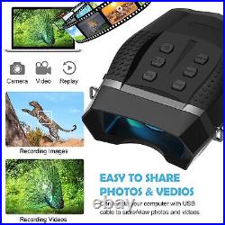 HD Digital 4X Zoom Night Vision Infrared Hunting Binoculars Scope WithCamera Video
