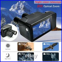 HD Digital Night Vision Scope 20x Optical Zoom LCD Infrared Laser Screen Camera