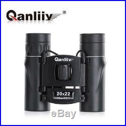 HOT QANLIIY 20x22 Pocket-Size Mini Portable HD Night Vision Binoculars Telescope