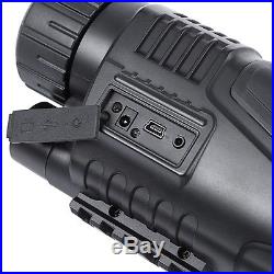 Handheld 5X40 Infrared Digital Night Vision Monocular Take Photo Video Telescope