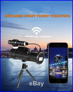 Handheld New 12x50 WiFi IR Night Vision Monocular + Tripod for Natural Watching