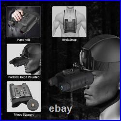 Head Mount Digital IR Night Vision Binoculars 850nm Hunting Goggles 3D FHD Video