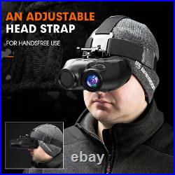 Head Mount IR Night Vision Binoculars 850nm Hunting Goggles 1080p Digital Video Head Mount IR Night Vision Binoculars 850nm Hunting Goggles 1080p Digital Video