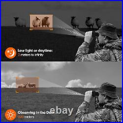 Head Mount IR Night Vision Binoculars 850nm Hunting Goggles 3D FHD Digital Video
