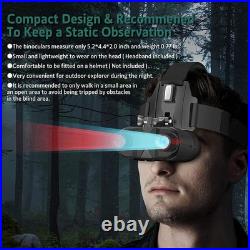 Head Mount Night Vision Goggles Binoculars Digital IR FHD 400m/1312ft, 100% Dark