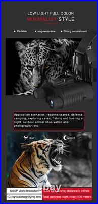 Head Mount Night Vision Goggles Binoculars Digital IR FHD 400m/1312ft, 100% Dark