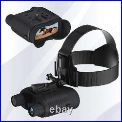 Head Mounted Night Vision Goggles Binoculars FHD Digital IR Hunting Rechargeable