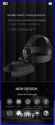 Head-Mounted Night Vision Goggles Rechargeable Hand Free Night Vision Binoculars Head-Mounted Night Vision Goggles Rechargeable Hand Free Night Vision Binoculars