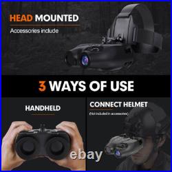Head-Mounted Night Vision Goggles Rechargeable Hand Free Night Vision Binoculars Head-Mounted Night Vision Goggles Rechargeable Hand Free Night Vision Binoculars