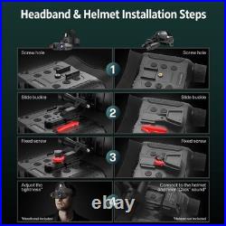 Head-Mounted Night Vision Goggles Rechargeable Hands Free Night Vision Bino