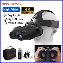 Helmet/Head Mount Night Vision Binoculars 5X Digital Zoom Optics Hunting Goggles