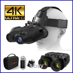 Helmet Mount Night Vision Binoculars Infrare Hunting Goggles Wildlife Telecope