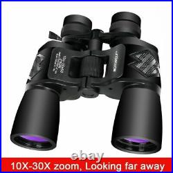 High Magnification 10-30X50 Professional Zoom Binoculars Telescope Night Vision