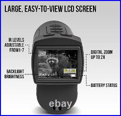 Hike Crew Night Vision Monocular, Infrared Digital Small Binocular Scope for LCD