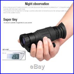 Hunt Infrared IR Monocular Night Vision Scope 2X LED Binoculars Helmet Telescope
